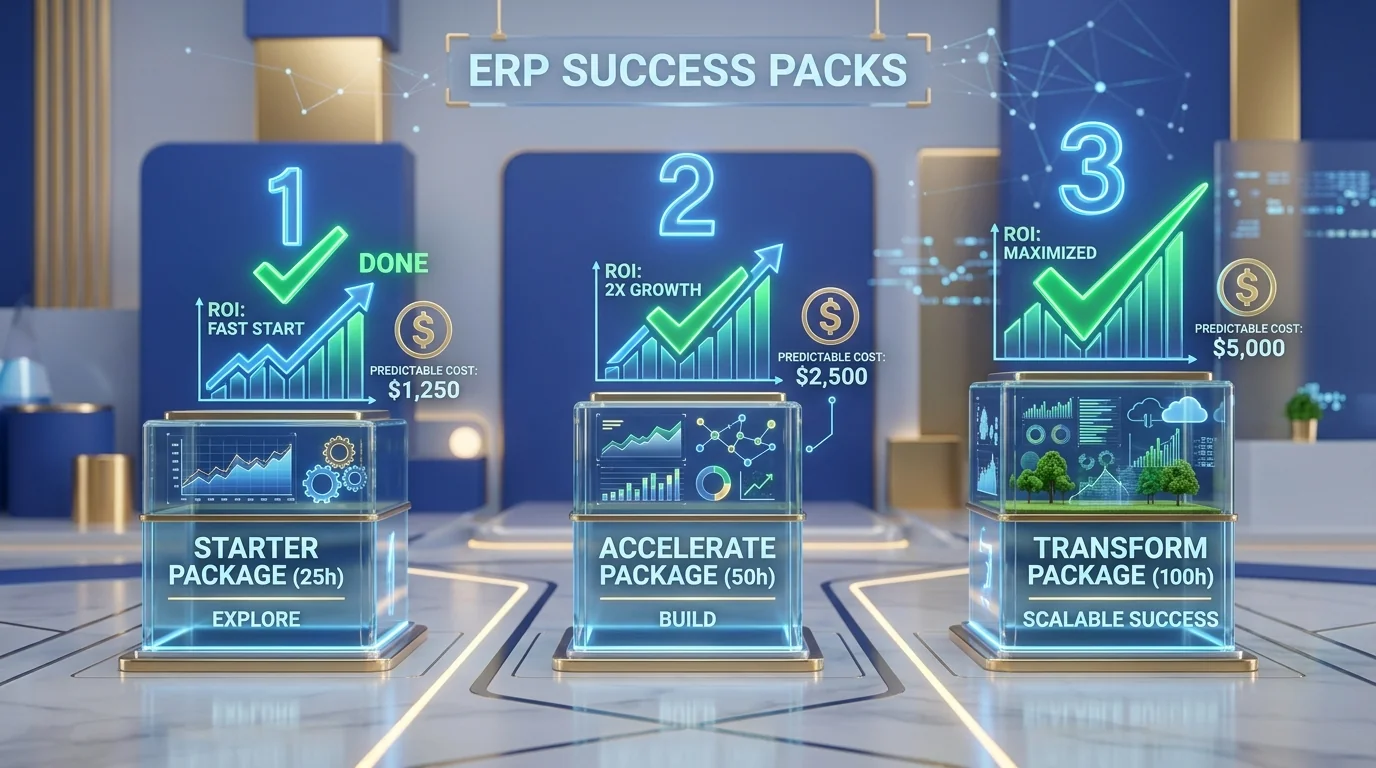Transparent Odoo Success Packs & Milestone Pricing